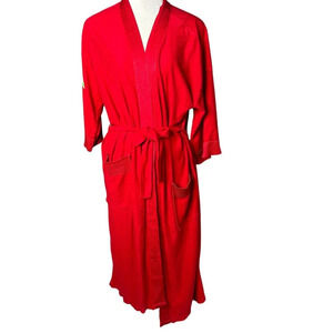 Diplomat After Hours Men's Vintage Red Loungewear Robe One Size